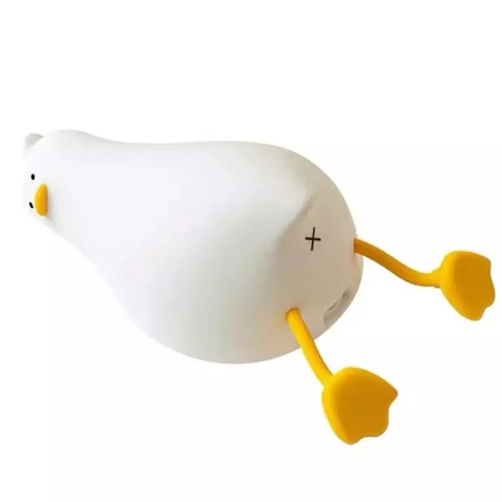 Luminária LED Pato Preguiçoso Touch Recarregável USB Abajur de Silicone